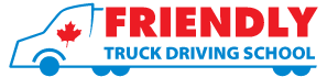 Friendly Truck Driving School Logo